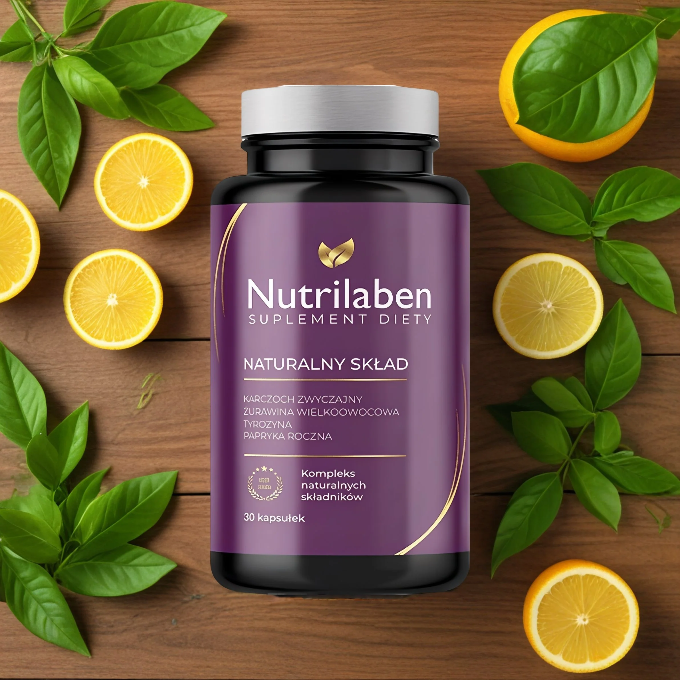 Nutrilaben suplement diety z naturalnymi składnikami - karczoch, żurawina, tyrozyna, papryka